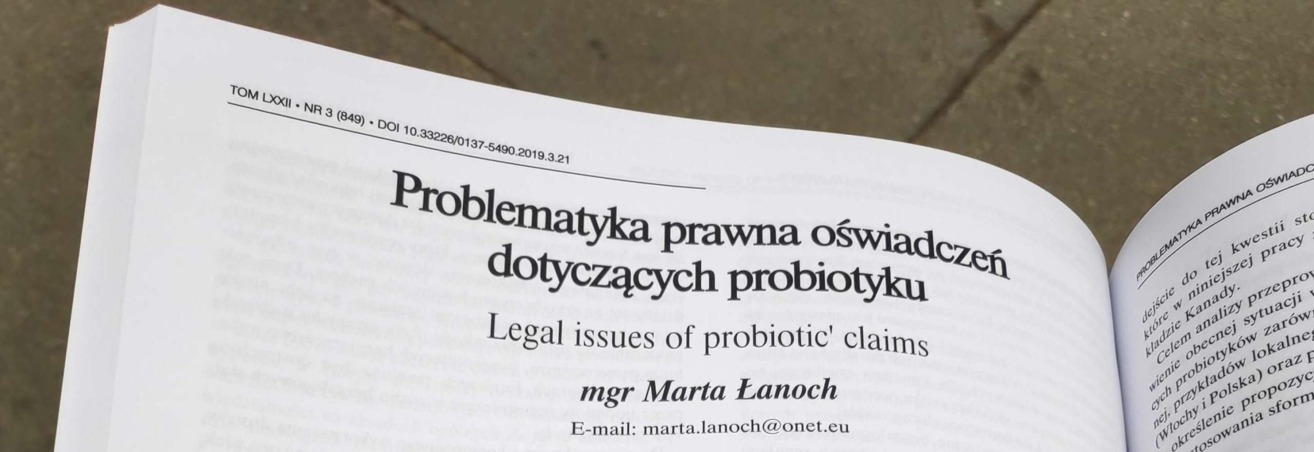 Probiotics’ claims