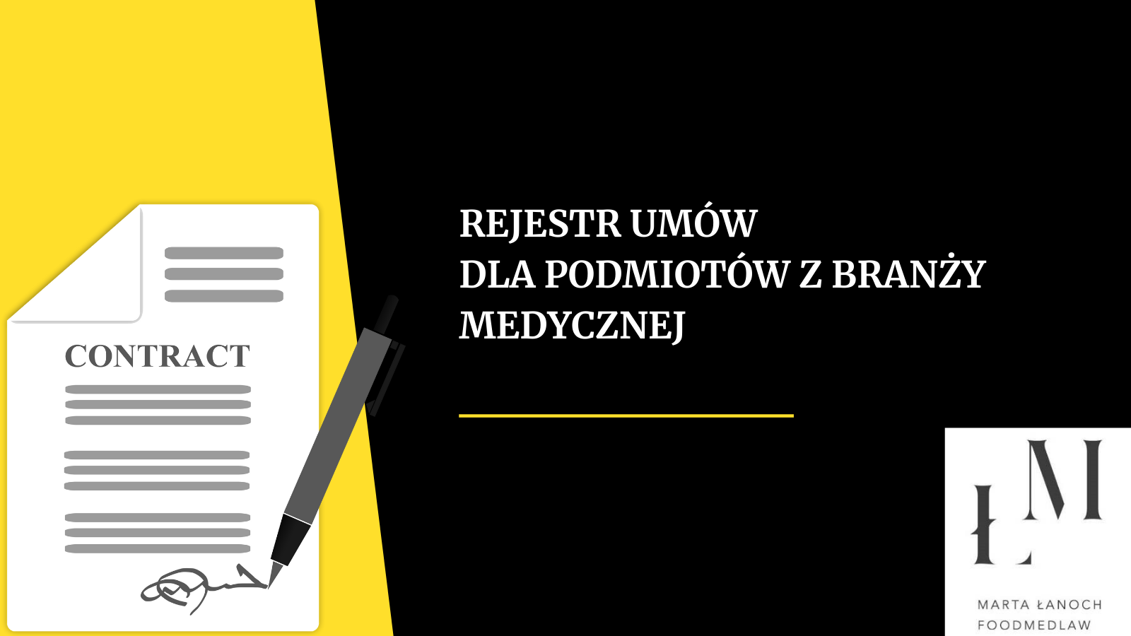 Nowy rejestr umów dla podmiotów z branży medycznej