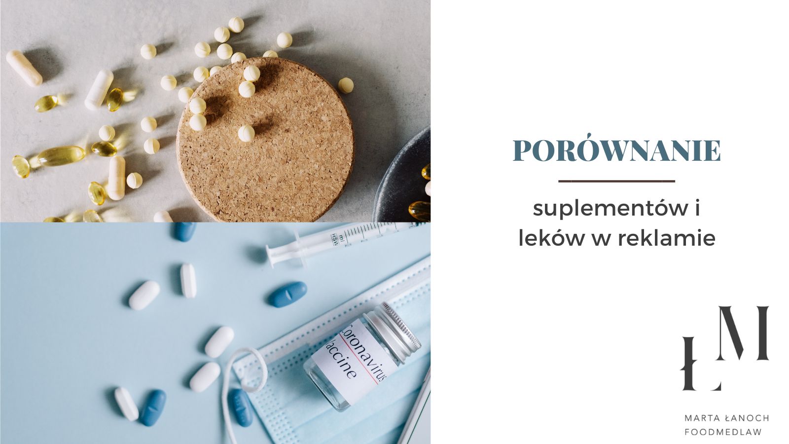 Reklama porównawcza suplementów diety i leków