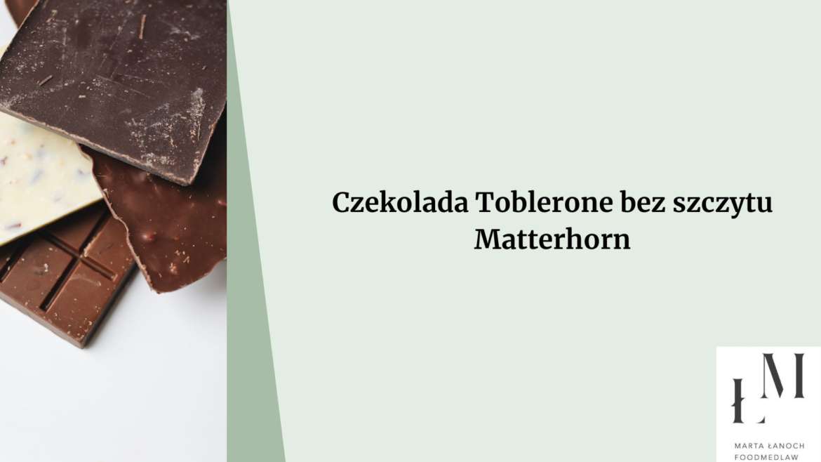 Słynna czekolada Toblerone bez logo Matterhorn