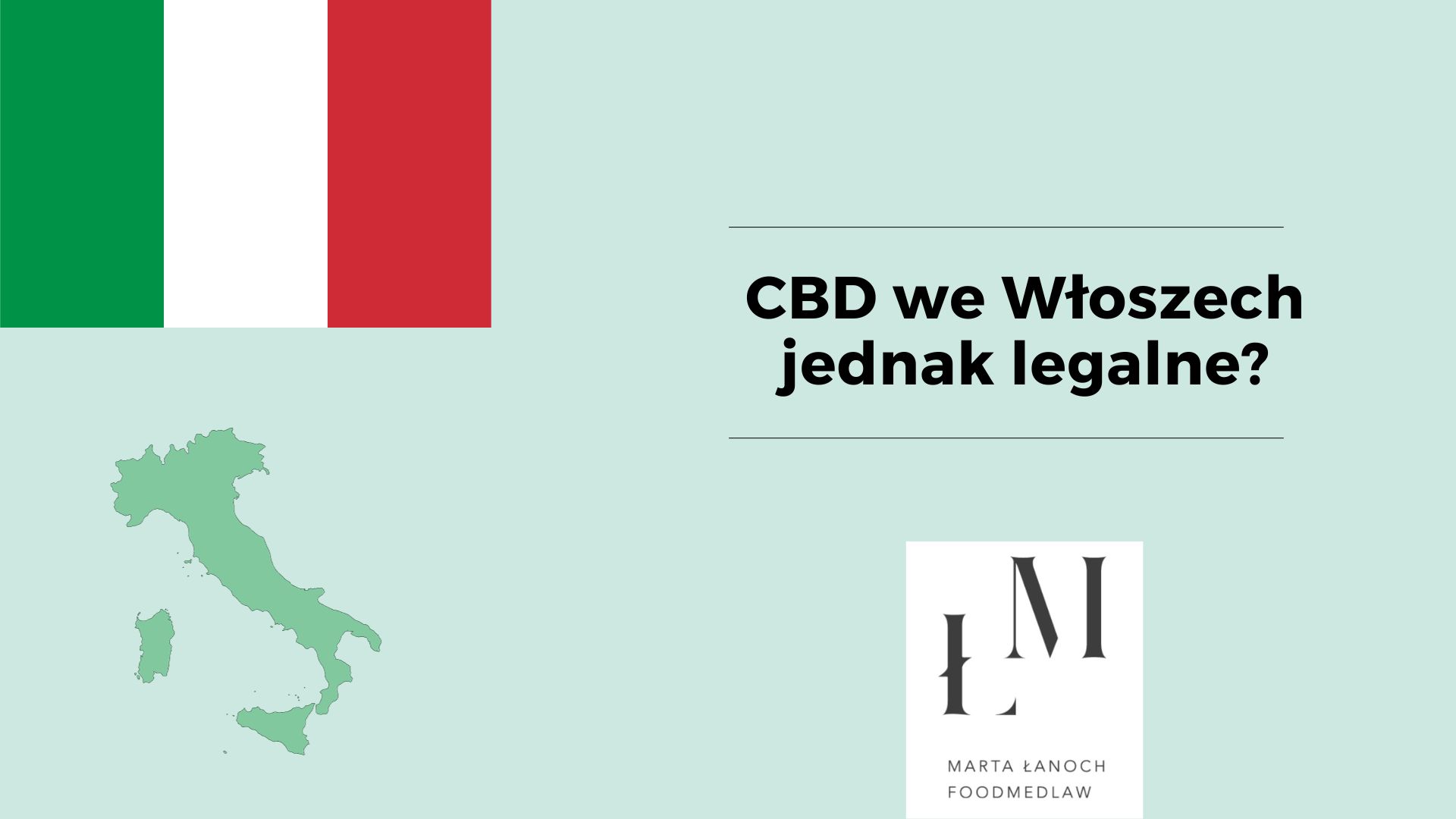 Zmiana na rynku włoskim w odniesieniu do CBD!