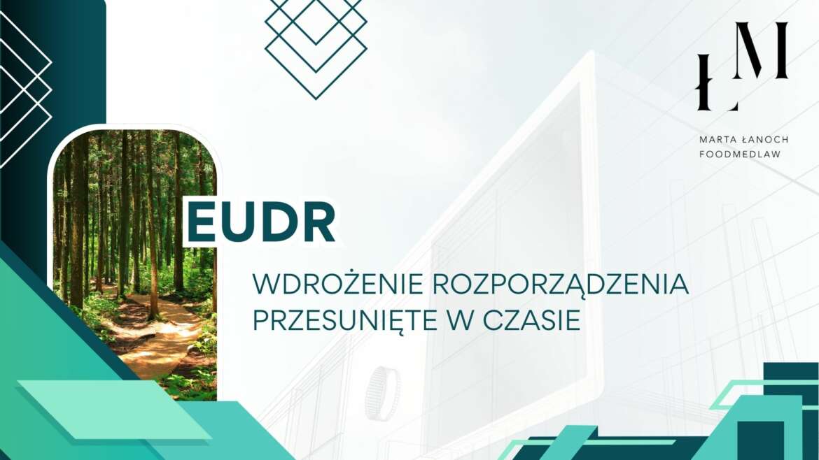 EUDR – wdrożenie rozporządzenia przesunięte w czasie