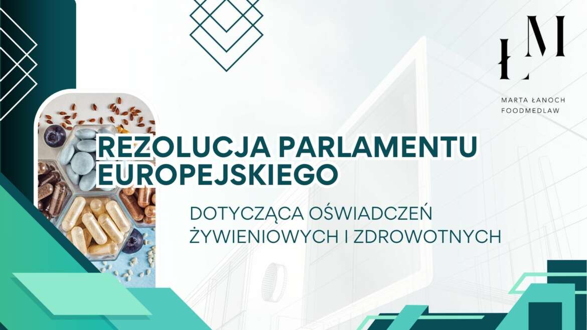 Rezolucja Parlamentu Europejskiego dotycząca oświadczeń żywieniowych i zdrowotnych