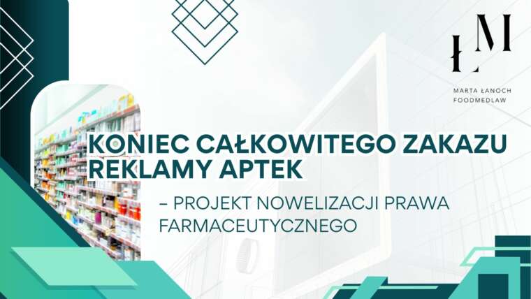 Koniec całkowitego zakazu reklamy aptek – projekt nowelizacji Prawa farmaceutycznego