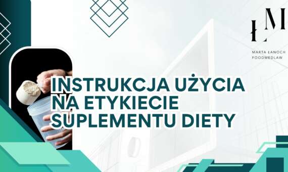 Instrukcja użycia na etykiecie suplementu diety