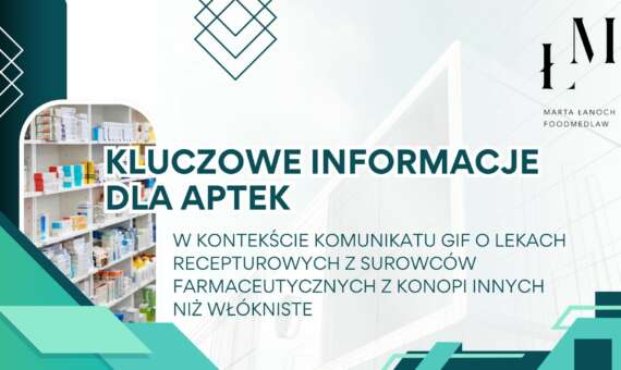 Kluczowe informacje dla aptek w kontekście komunikatu GIF o lekach recepturowych z surowców farmaceutycznych z konopi innych niż włókniste