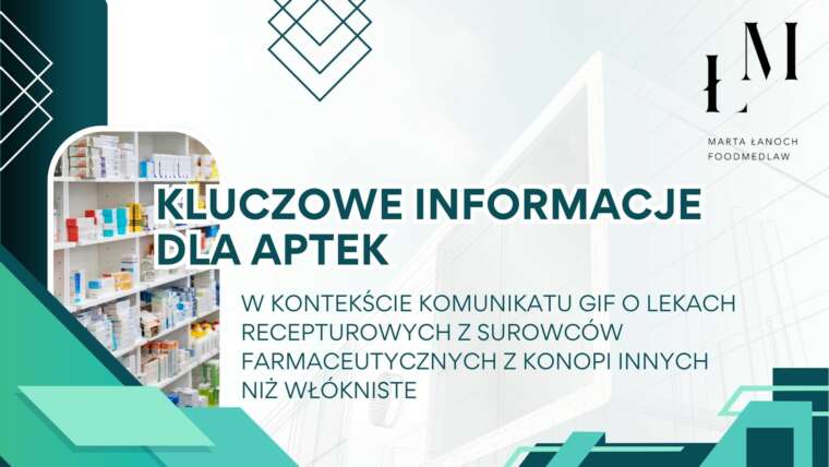 Kluczowe informacje dla aptek w kontekście komunikatu GIF o lekach recepturowych z surowców farmaceutycznych z konopi innych niż włókniste