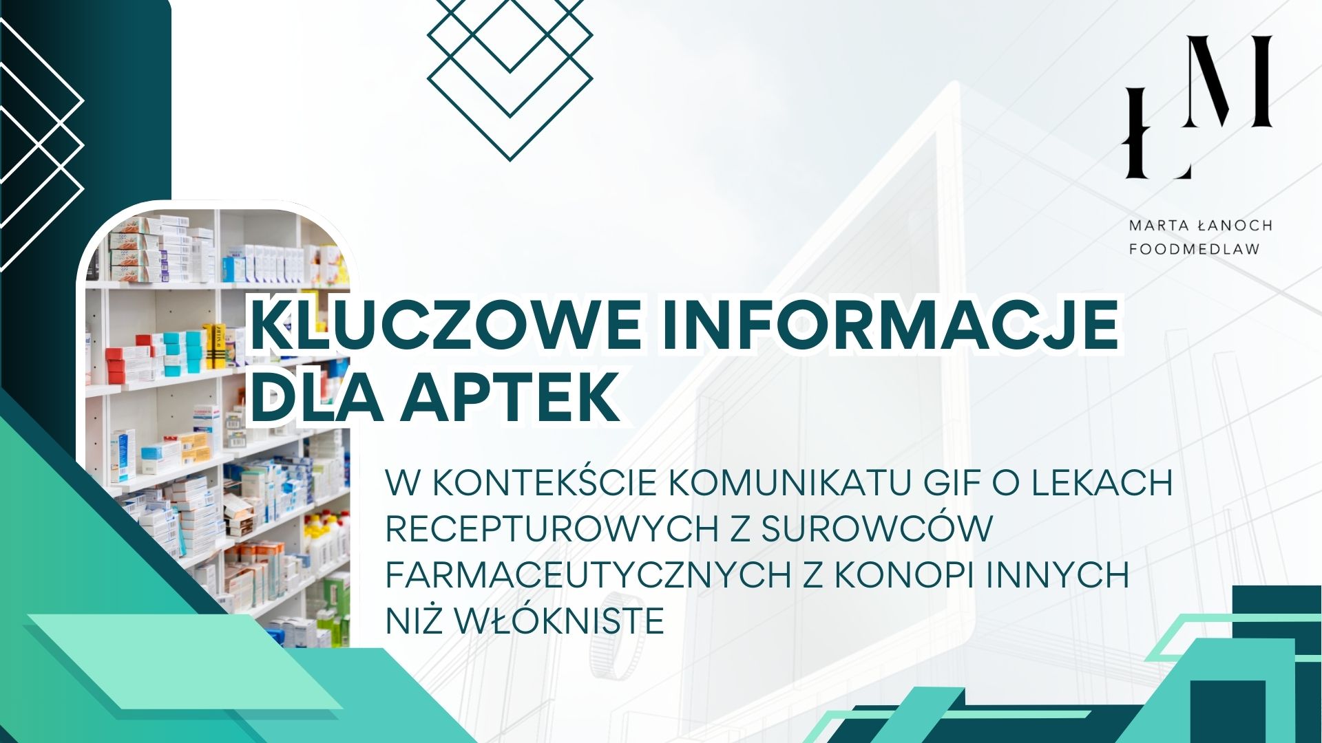 Kluczowe informacje dla aptek w kontekście komunikatu GIF o lekach recepturowych z surowców farmaceutycznych z konopi innych niż włókniste