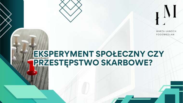 Eksperyment społeczny czy przestępstwo skarbowe?
