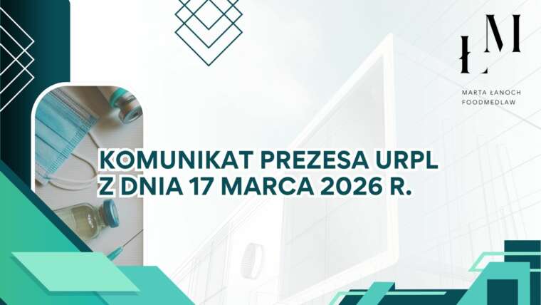 Komunikat Prezesa URPL z dnia 17 marca 2026 r.
