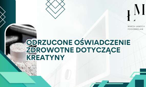 Odrzucone oświadczenie zdrowotne dotyczące kreatyny