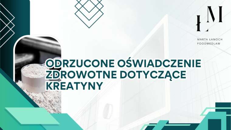 Odrzucone oświadczenie zdrowotne dotyczące kreatyny